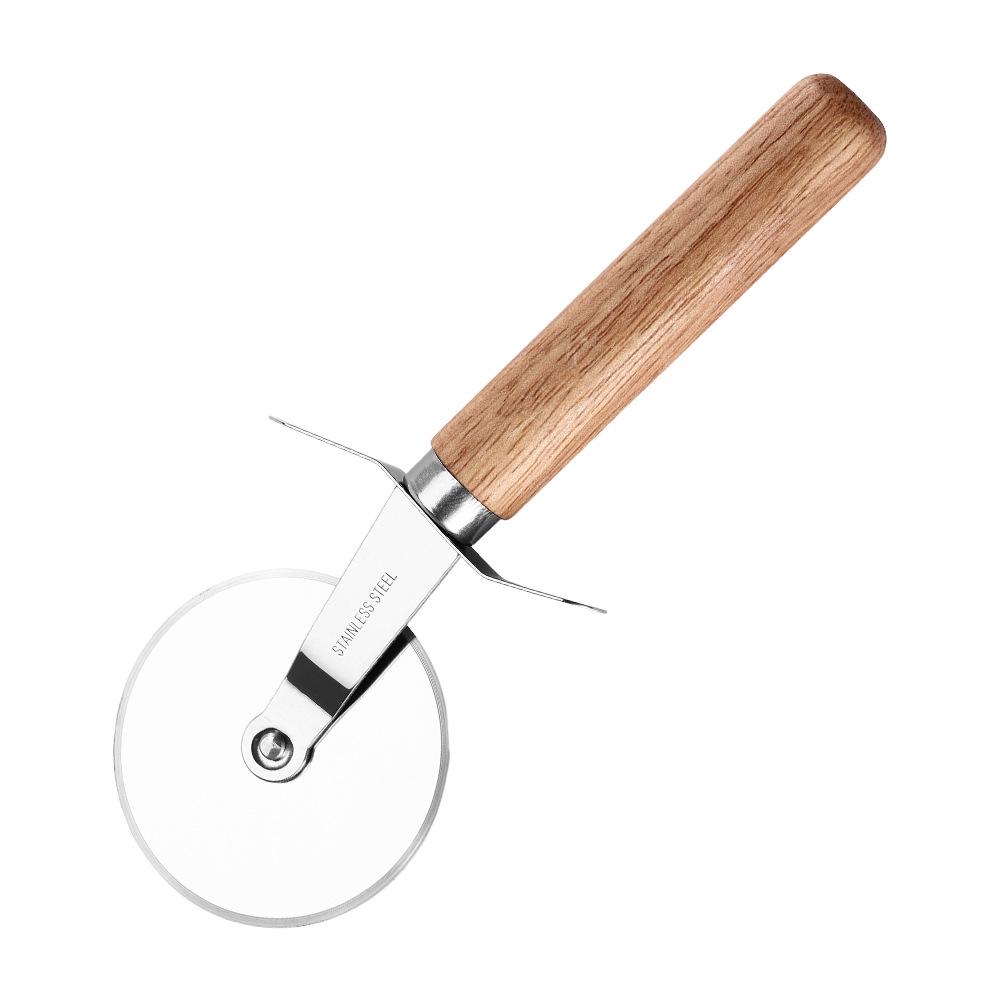 Stainless Steel Round Pizza Cutter Roller & Pie Slicer - Kitchen Baking Tool Pizza Cutter