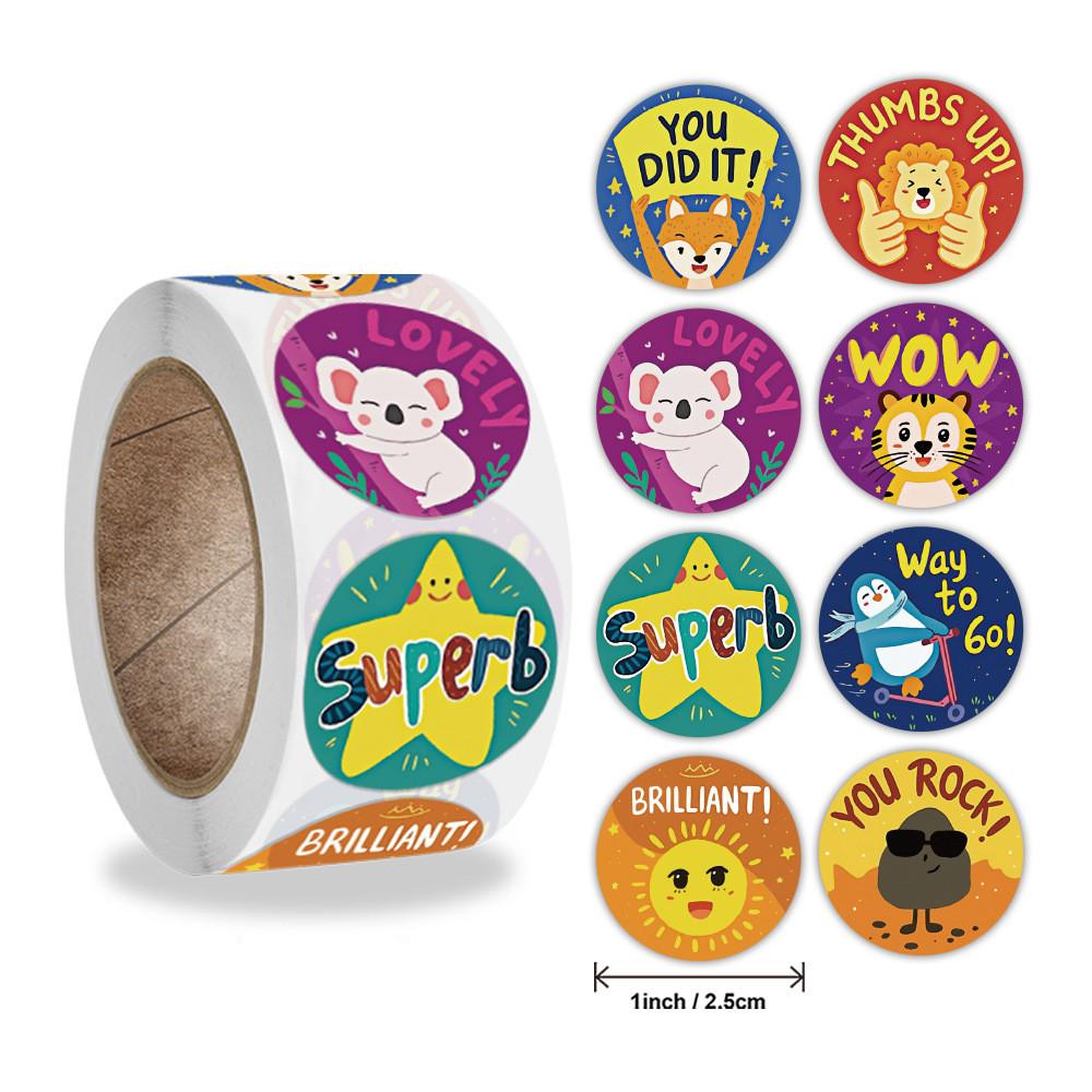500Pcs Easter Stickers Self Adhesive Paper Sticker Happy Easter Party Gift Package Envelope Seal Decoration Cake Baking Labels