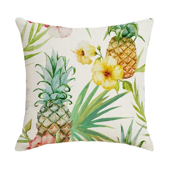 Federa Cuscino con Stampa Floreale, Copricuscino Traspirante per Tutte le Stagioni, Federa Cuscino con Design Botanico Nordico Tropicale, Morbida Custodia Decorativa per Cuscino per Divano Letto Sedia