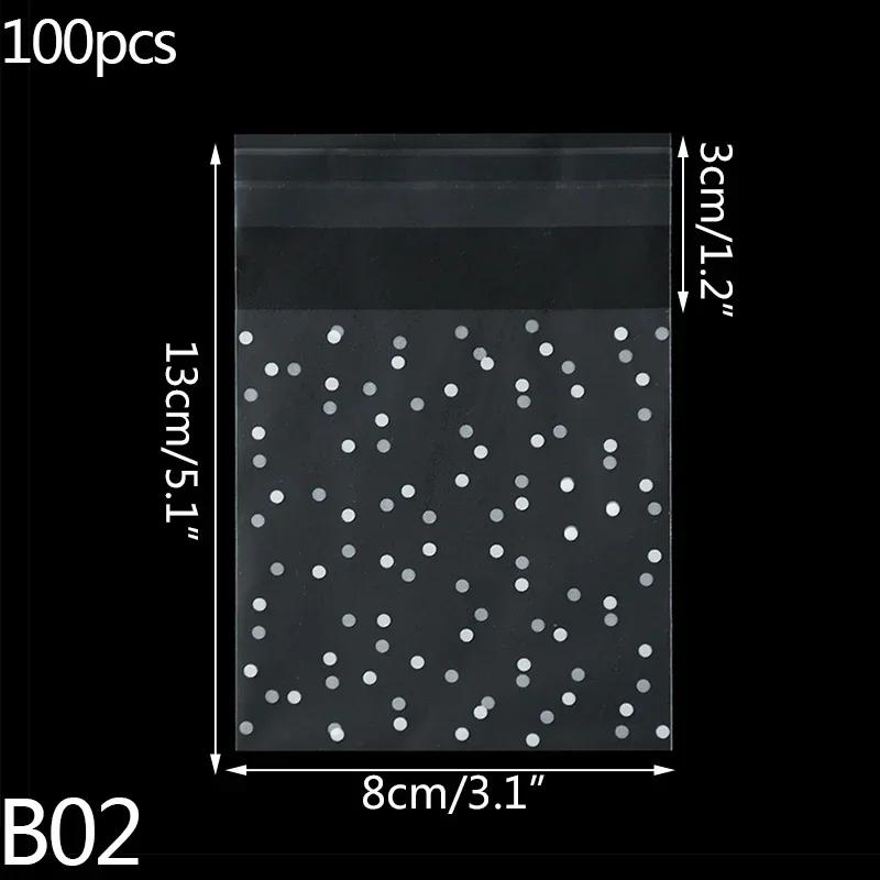 Pouch Bag Gift Bags To Pack Products Christmas Party Packaging Frosted 100 Pieces Wholesale Polka Dot Event Festive Supplies
