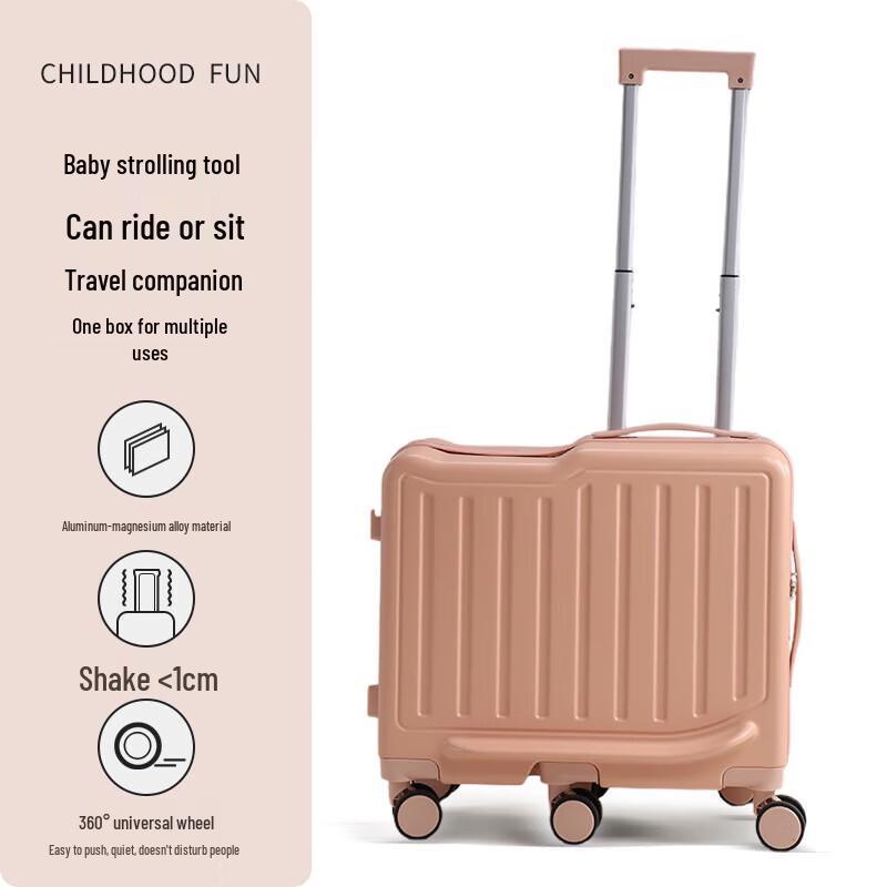 

WEZHO Kids Ride-On Suitcase with Silent Spinner Wheels