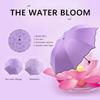 Red Leaf Portable Manual Folding Umbrella Flowering Umbrella In Water Black Glue Coated Light Weight UV Umbrella