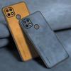For OPPO A15 A15S Case Luxury PU Leather Phone Case For OPPO A15 S Back Cover Matte Silicone Shockproof Full Protection Coque