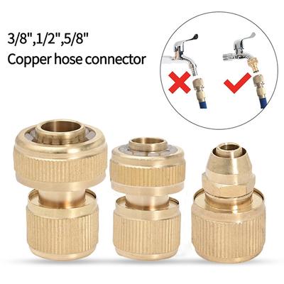 1/2" 3/4“ 1" Gewinde Schnellkupplung Nippel-Verbinder Adapter Tropfbewässerung Kupferrohr Reparaturfitting Wasserhahn Bewässerungsverbinder