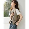 Women's Cotton Workwear Sleeveless Vest Jacket