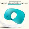 Neck Pillow Waterproof Built-in Pump Fatigue Relief Outdoor Traveling Car Airplane Inflatable Neck Pillow for Daily Use