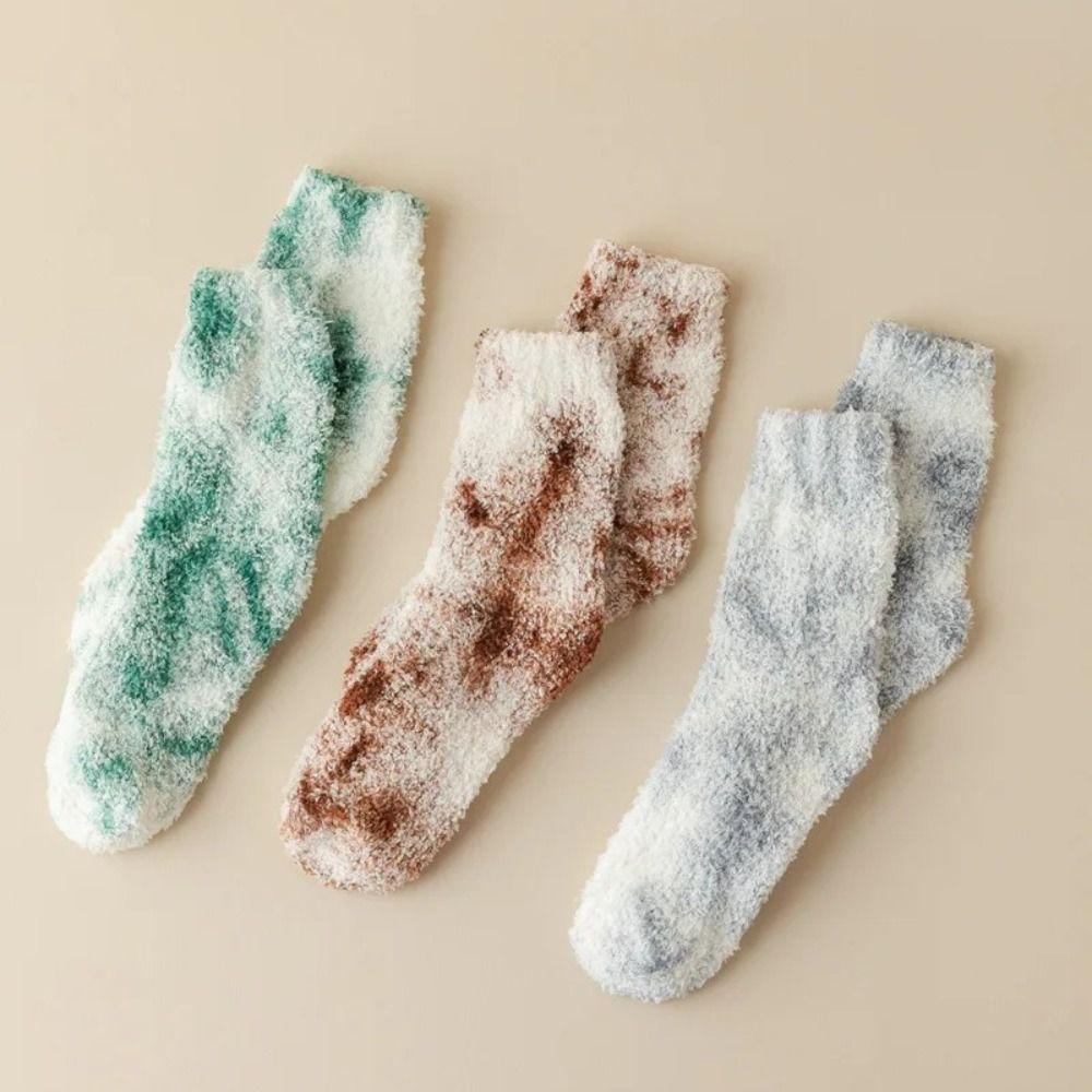 Șosete Femei Coral Plush Coral Fleece Sosete Îngroșate Pardoseală Sosete Moale Papuc