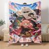 Spy X Family Print Flannel Blanket High Quality Warm Comfortable Cover for All Seasons Perfect for Gifts Home Decor