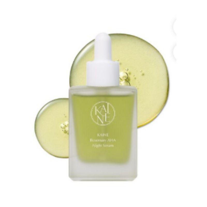 Kaine Rosemary AHA Gentle Exfoliating Night Serum Korean K-Beauty Skin Renewal Serum for Smooth Clear Skin 30ml