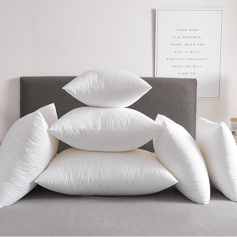 Hypoallergenic Throw Pillow Decorative Insert Square 100% Polyester Inches Bed and Couch Pillows Indoor Decorative Pillows
