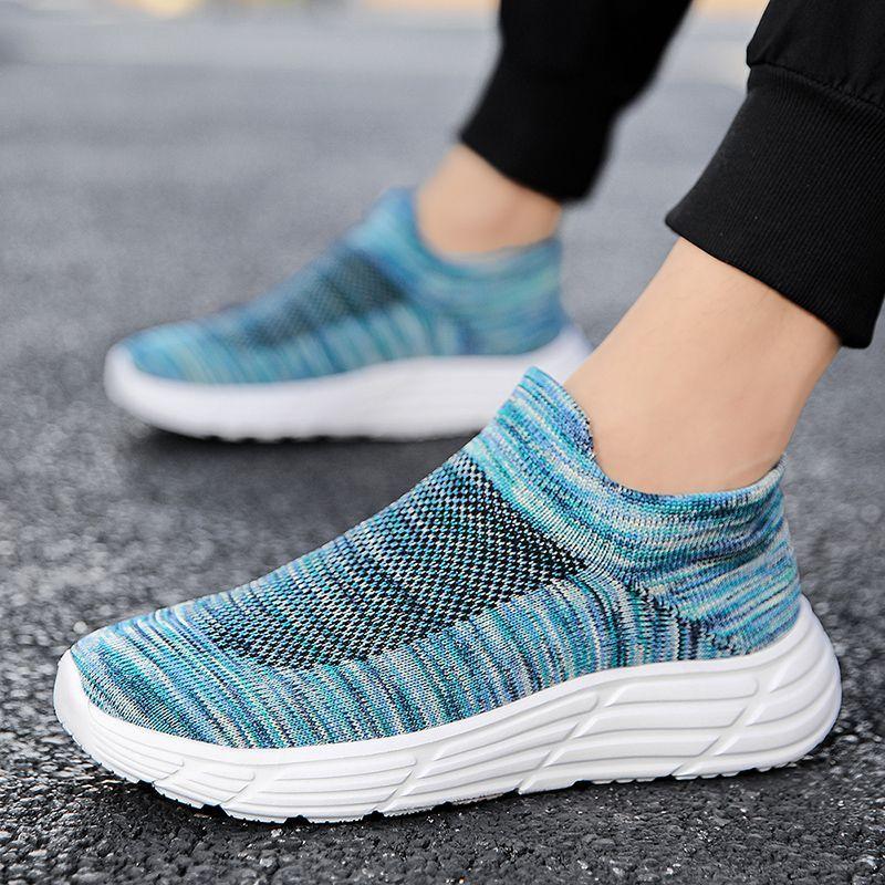 Fashion Tennis Deals Men's Casual Sneakers Cushioned Insole On Clearance Miked Colour Lightweight Walking Simple Wide Male Sports Shoes