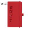 Elastic Strap Notebook 2027 Daily Weekly Planner with And Pen Holder, PU Holder Leather Cover Agenda Notebook, Pocket Size Schedule Organizer