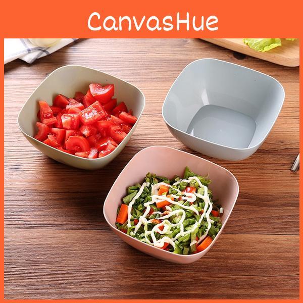 Vibrant Plastic Square Fruit Plate And Snack Bowl Creative Design For Dry Fruits