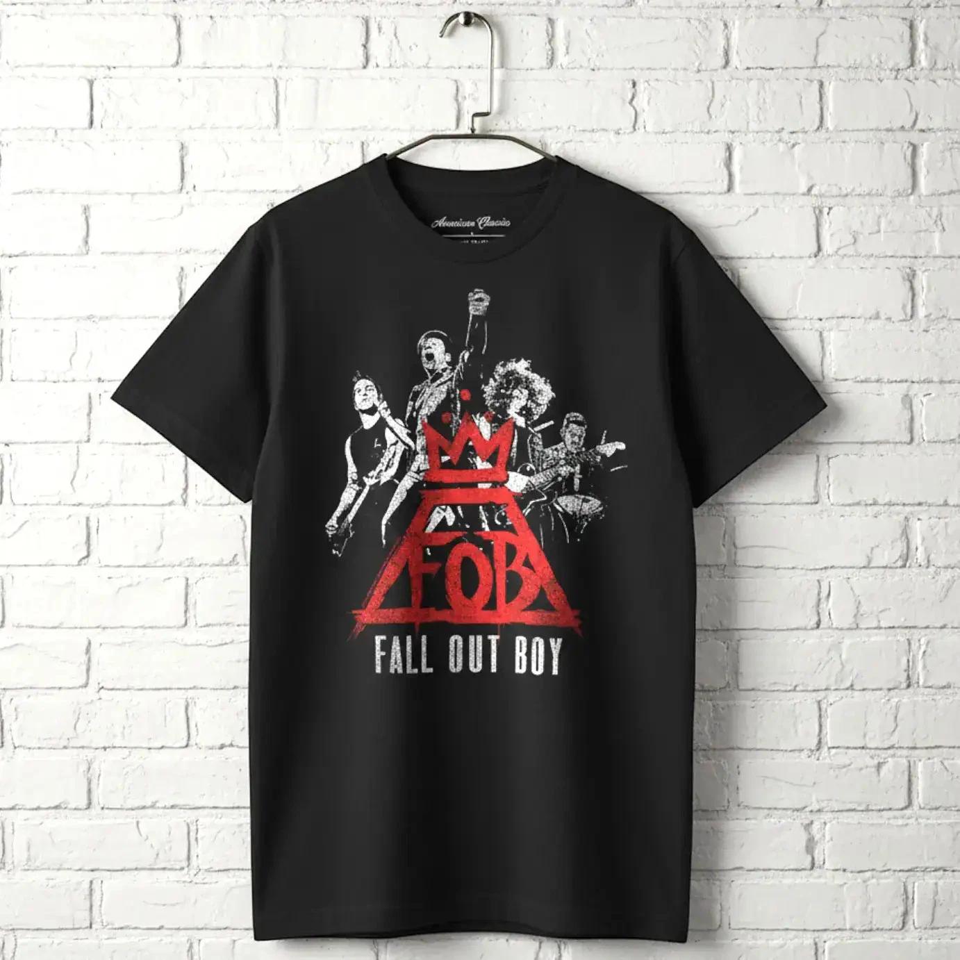 Fall Out Boy Band Logo Men s T Shirt M
