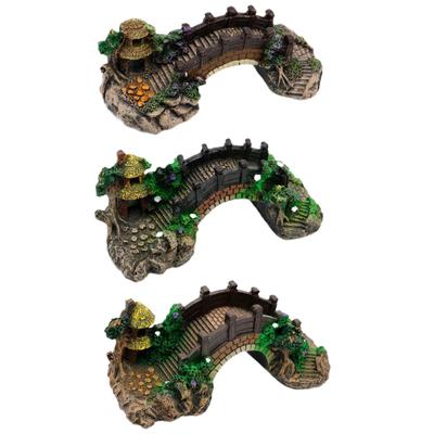 Aquarium Decoration, Artificial Bridge Model, Bridge Ornament for Garden