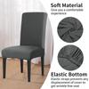Set of 4 Elastic Chair Cover Dining Room Slipcovers Stretch Solid Removable Seat Protector Furniture Protector Office Home Decor