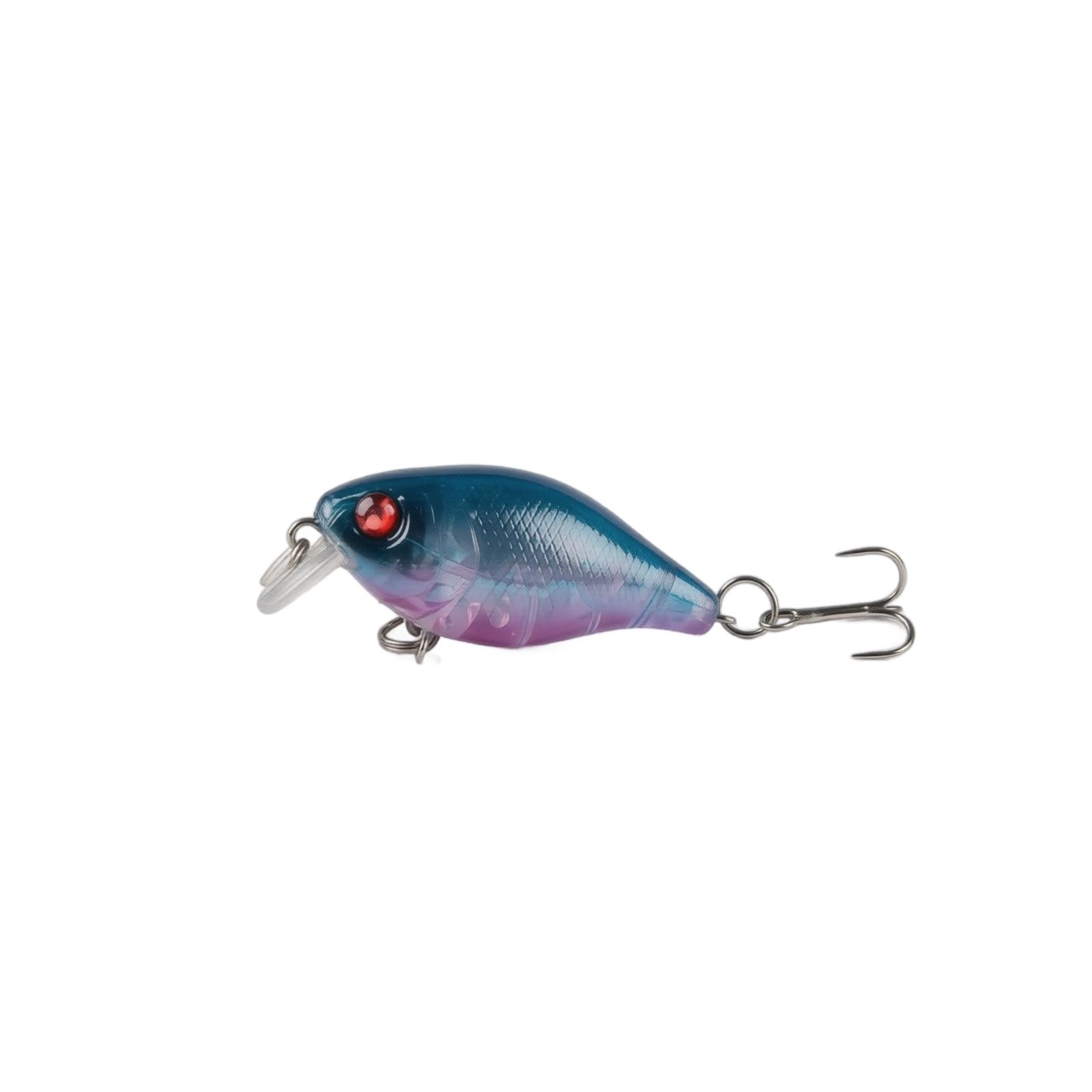 

40mm 4 6g Rock Style Small Crankbait Fishing Lure Hard Body Minnow Bait with Treble Hooks for Freshwater Fishing one size