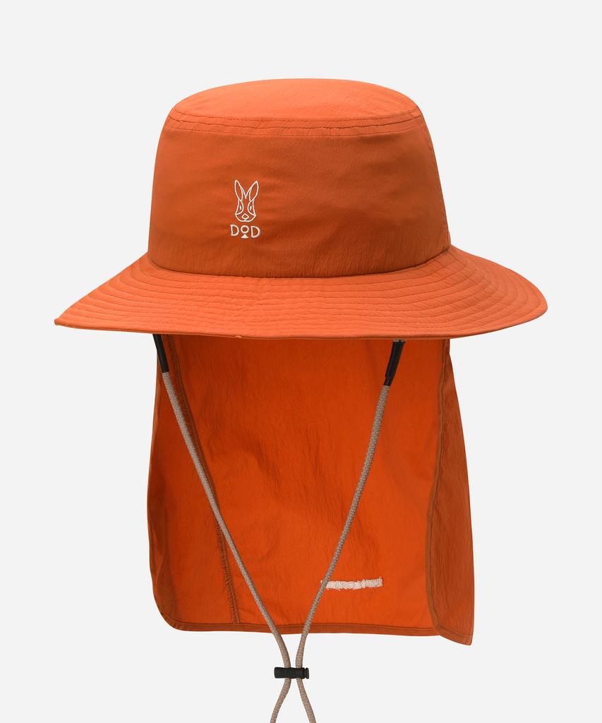 DOD See-Through Sunshade Bucket Hat (Orange)