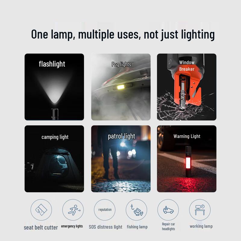 Mijia Multifunction Flashlight Safety Hammer