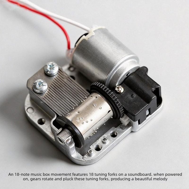 1,5V Elektrisches Spieluhrwerk Metall Mini DIY Geschenk Musik Mechanisch Dekorativ Sammlerstücke für Mädchen Jungen Freund Geburtstag Geschenke