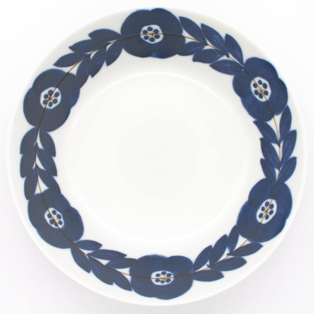 Aito Manufacturing [Blossom Blossom] Servierplatte Kleine Schale Schale S ca.. 15cm Leichter Blauer Blumentopf Marineblau Mino Ware Mikrowelle