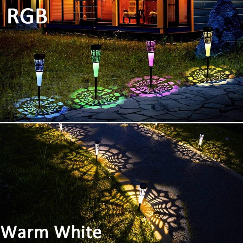 Lumini solare Iluminat de grădină în aer liber Lumini de grădină rezistente la apă Lumină solară de peisaj pentru cărare solară pentru curte Decor de grădină