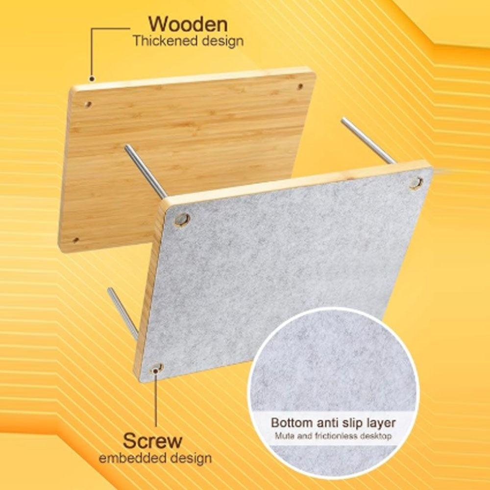 With Ergonomic Handle Book Binding Kits Bamboo Wood Book Press  for Beginners Bookbinding Supplies