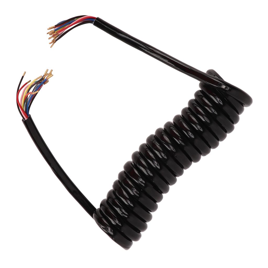 Trailer 13 Core Coiled Cable Insulated Sheath Copper 20AWG Power Extension Cable 9.8ft