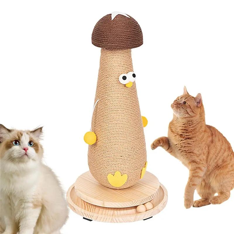 M-Modern-Sisal Scratching Post Mushroom Protection Furniture For Cats Itching Facilities Cat Trees Accessories Pet Products