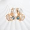 1 Pair Fashion Square Zirconia Dangle Earrings for Women Jewelry Wedding Party Accessories