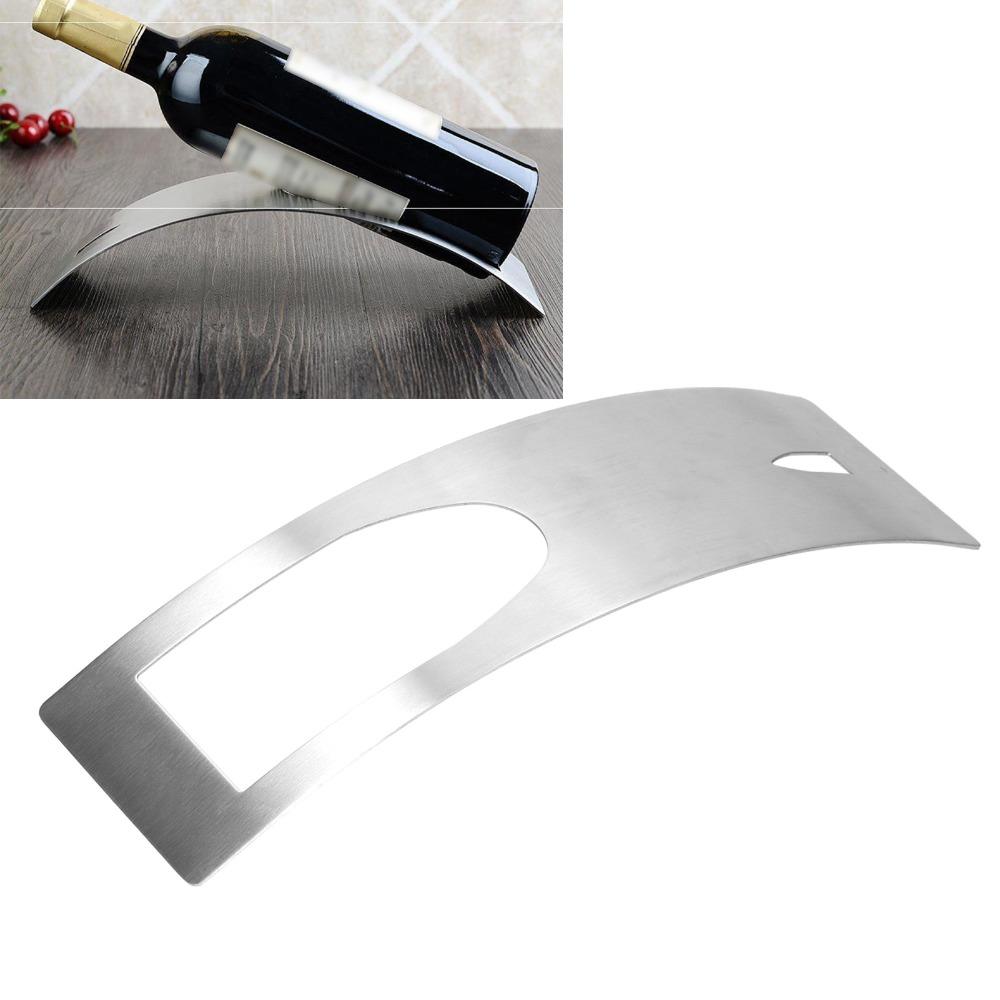 Stainless Steel Wine Rack Display Stand Countertop Wine Bottle Holder  Home Kitchen Decor