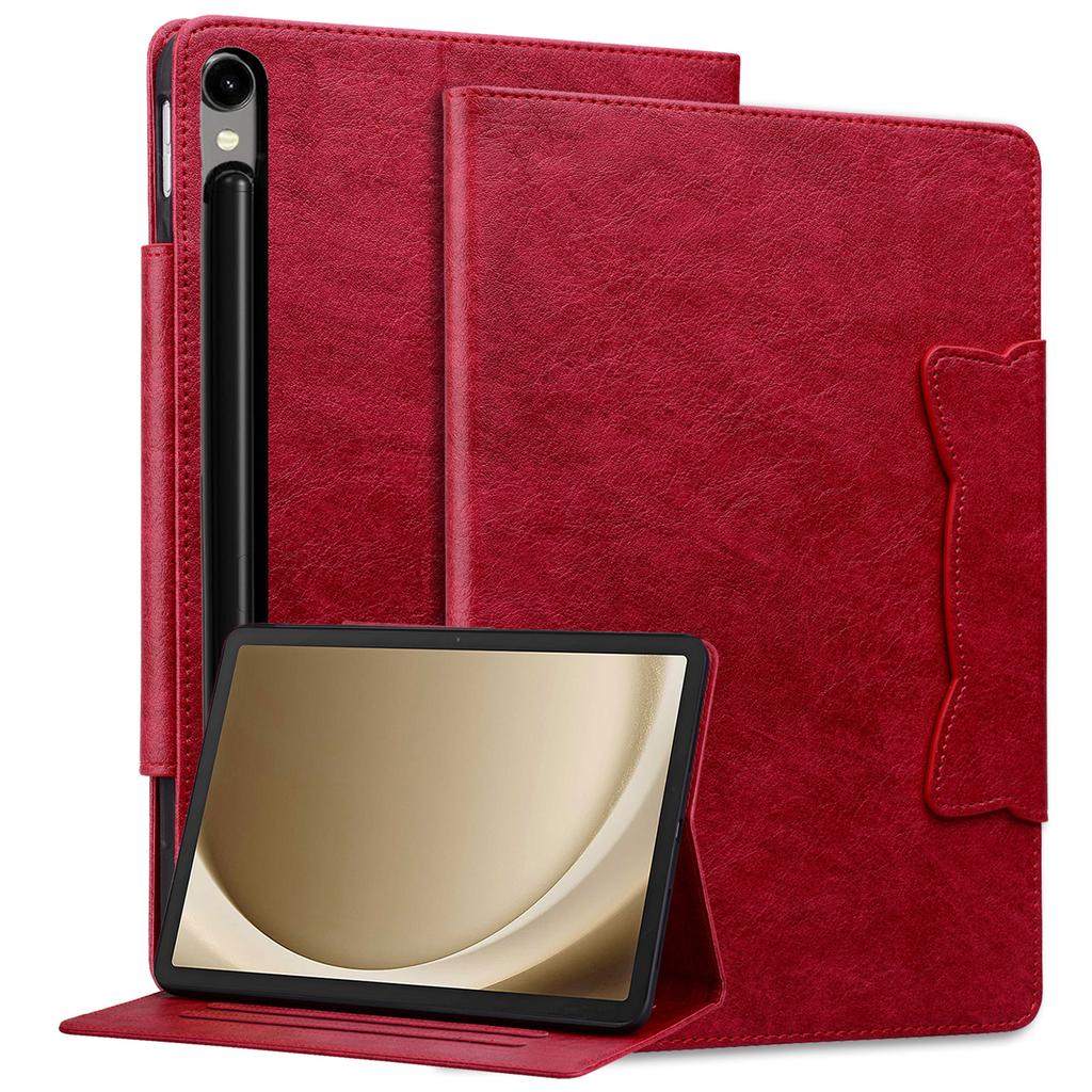 For Samsung Galaxy Tab S9/Tab S10 FE/S9 FE/Tab S8/Tab S7 Case Leather Tablet Cover with Card Pocket