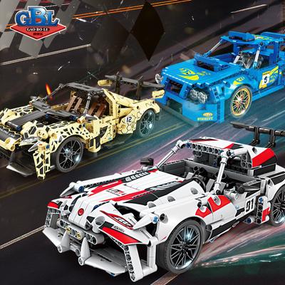 Bloc de construcție KAZI Huili Sports Car Racing Series Puzzle pentru copii Bloc de construcție Diy Asamblare Model Băiat Jucărie Cadou