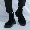 Autumn and Winter Martin Boots Men's High-top New Korean Version of Frosted Leather Chelsea Boots Men's Breathable Medium-top Cigarette Boots