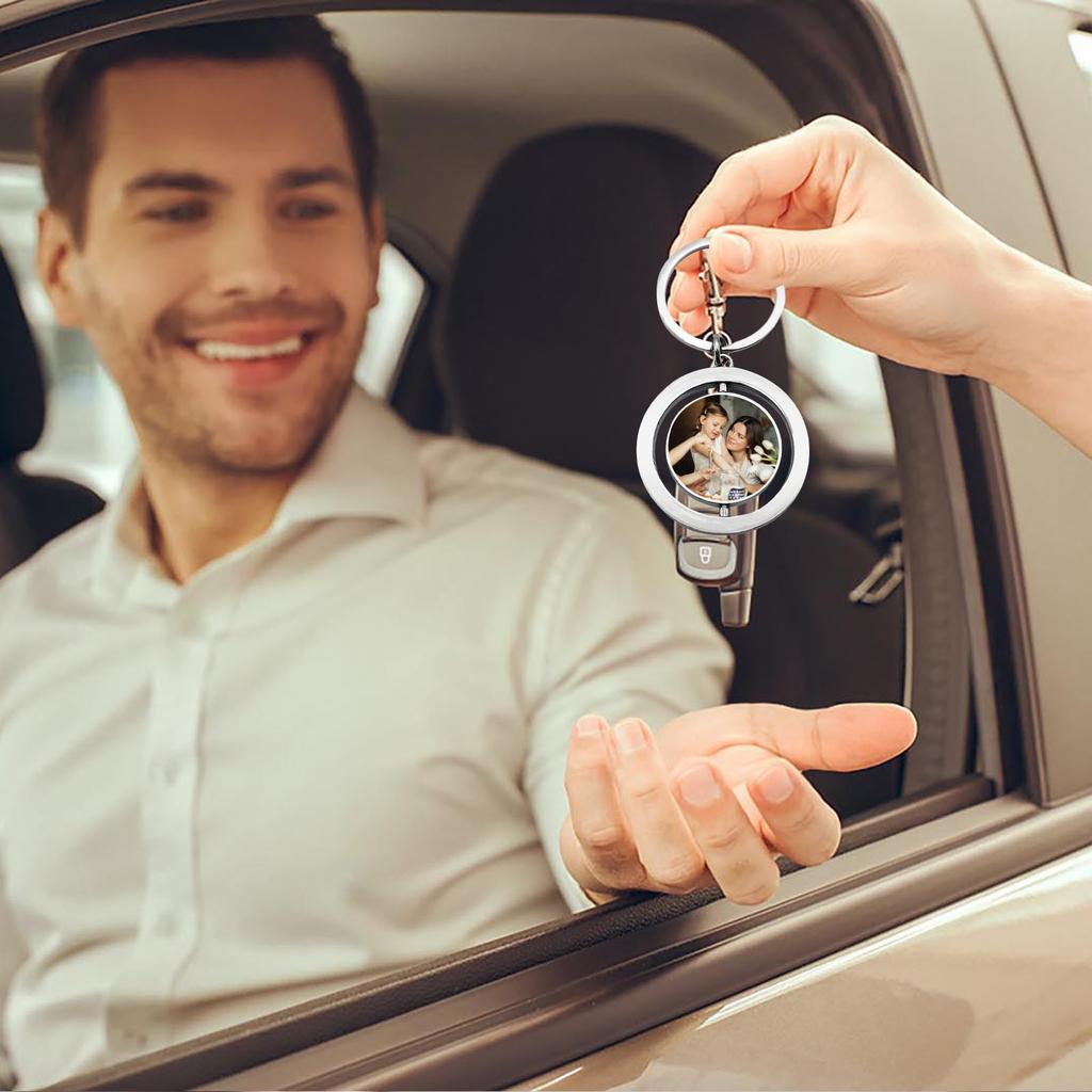 Edelstahl Metall Schlüsselanhänger Kann Für DIY Gravierte Gedenk-Schlüsselzubehör Verwendet Werden