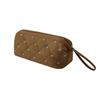 Women Hair Dryer Storage Bag For Travel Cute Bow Embroidery Quilted Hair Tools Waterproof Zipper Cosmetic Bags