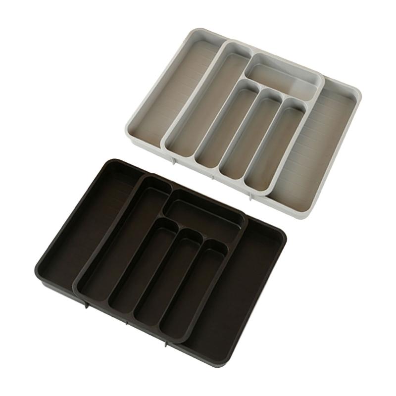Expandable Drawer Organizers for Utensils Holder,Adjustable Cutlery Tray,Plastic Drawer Dividers Organizers for Kitchen