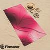 Pink Gradient Vertical Stripe Soft Portable Travel Towel Unisex Ultra Lightweight Microfiber Oversized Sand Free Quick Dry Towel
