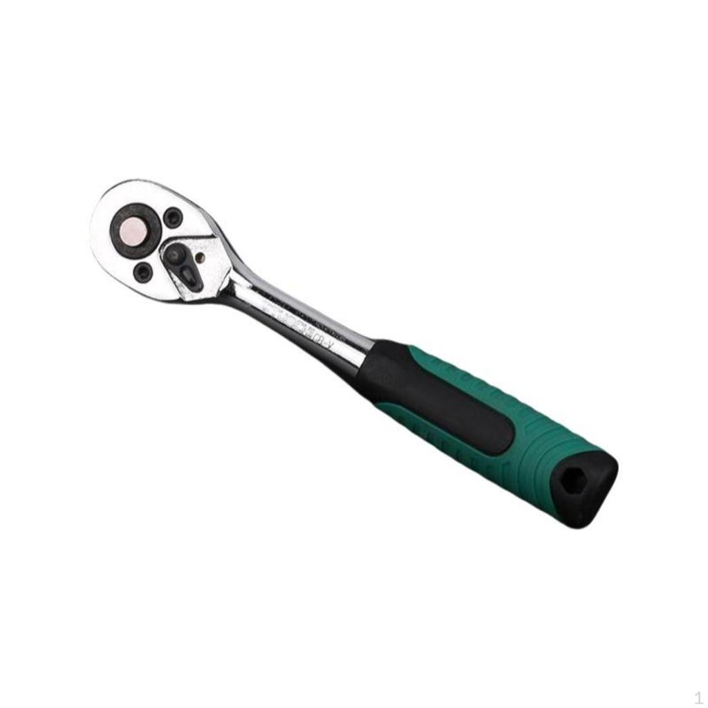 Socket Ratchet Wrench, Quick Release, Automotive Repair, robust Duty Tool 1/2 inch Straight 24T