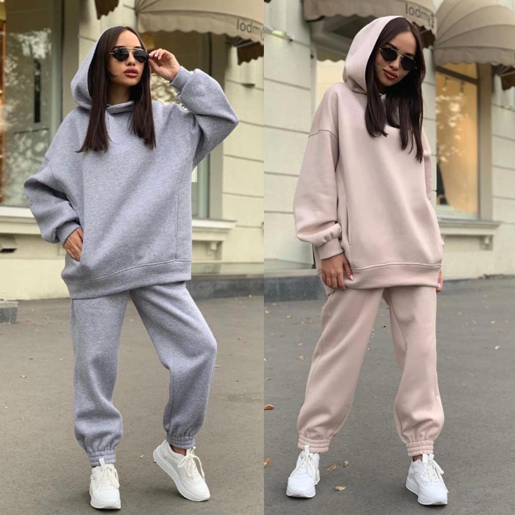 Damen Europäischer & Amerikanischer Einfarbiger Kapuzenpullover - Neue Herbst/Winter-Mode