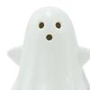 2Pcs LED Ceramic Small White Figurines Photo Prop Glowing Light Halloween Decor for Tabletop