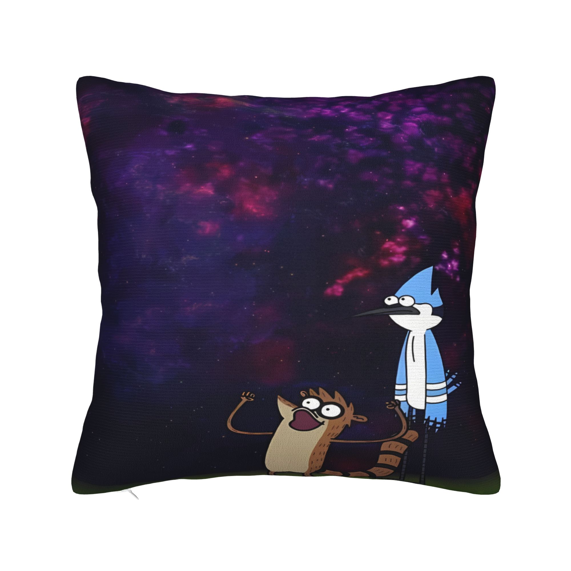 Pillow Cover Mordecai and Rigby R-Regulars Anime Show Morden Pillow Case For Couch Sofa Bedroom Pillowcases 30cmx30cm