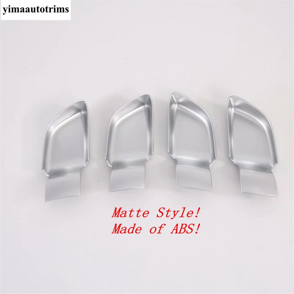 Car Inner Door Handle Bowl Frame Cover Trim Fit For Hyundai Sonata DN8  -  Matte / Carbon Fiber ABS Interior Accessories