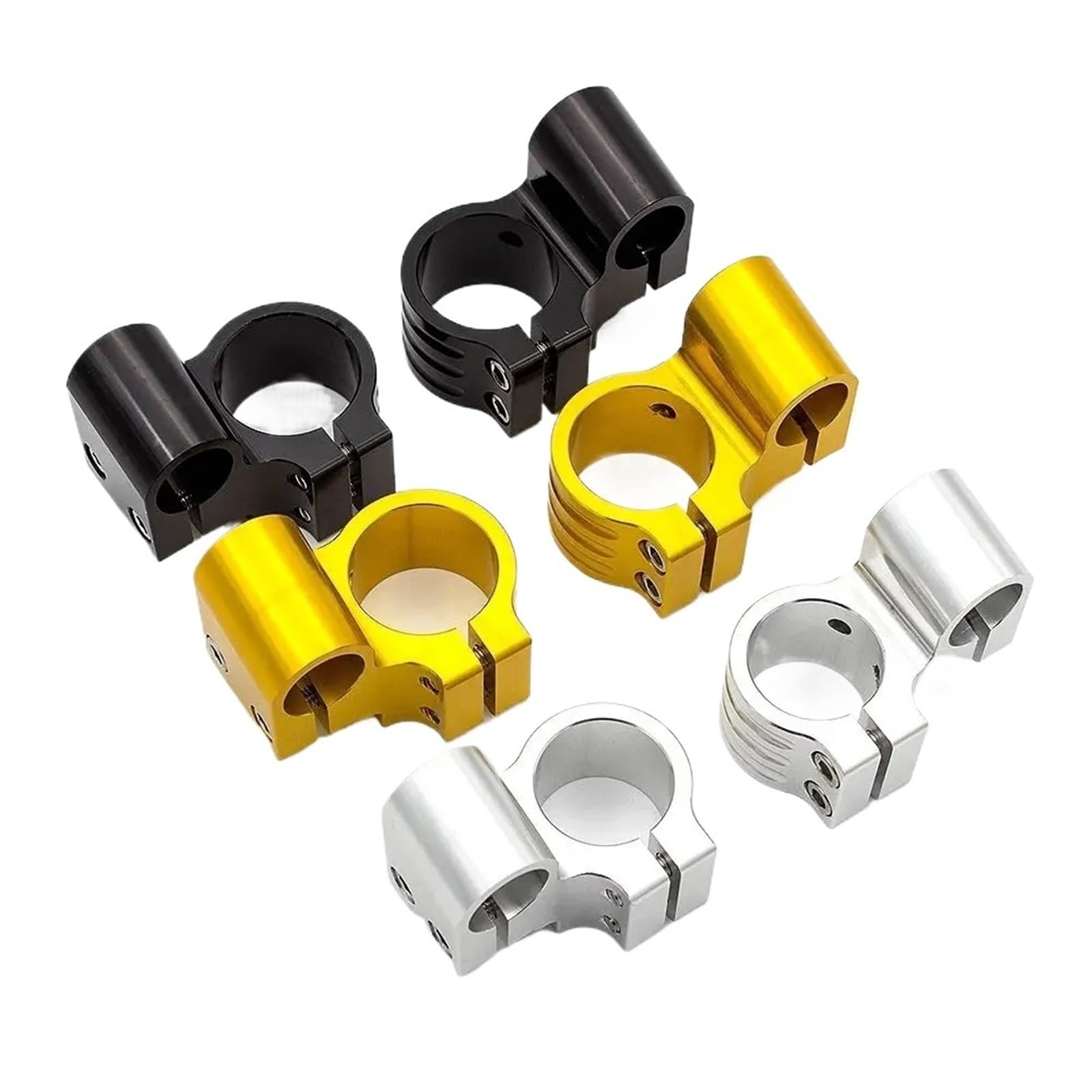 31mm - 55mm Aluminum 7/8  Universal CNC Motorcycle 1  Riser One size чёрный