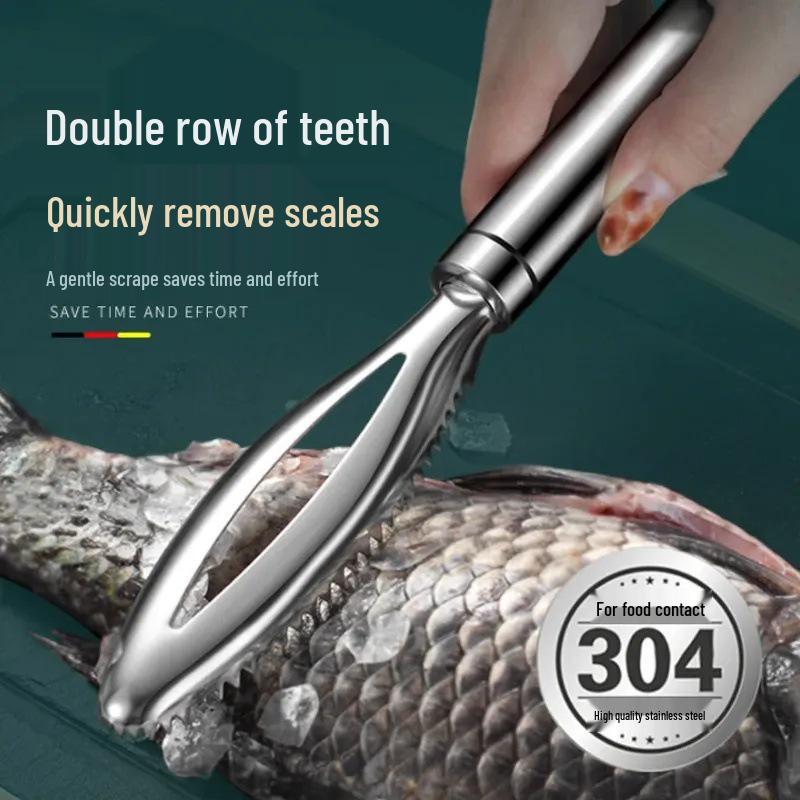 Stainless Steel Multi-Function Fish Scaler and Scraper Tool