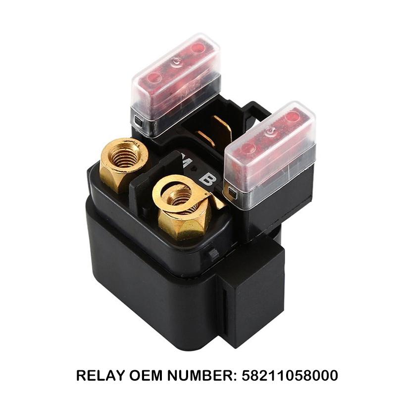 

12V Starter Relay Replacement For KTM 250 350 450 505 SXF XCF Dirt Bikes Parts NO. 58211058000 6 Number of Terminals 10A Fuses 1PC Relay