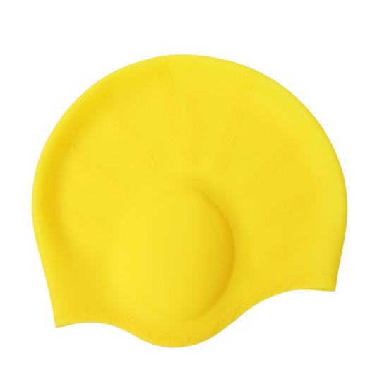 Silikon-Badehaube für Erwachsene, Wasserdicht, Rutschfest, Elastische Pool-Badekappe, für Männer und Frauen, Gehörschutz, Badekappe für kurzes und langes Haar