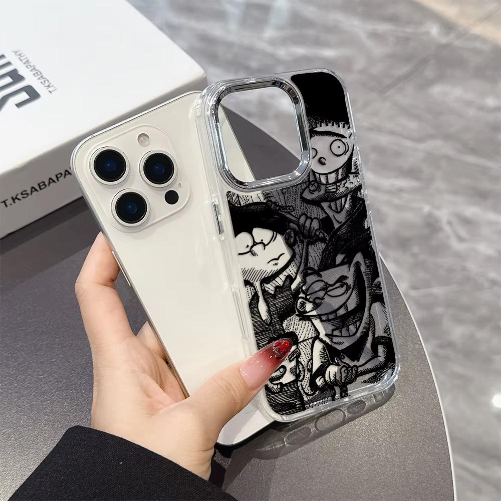 Cartoon E-Ed Edd N Eddy Telefoonhoesje Voor iPhone 17 Air 16 e 15 14 13 12 11 Pro Max Plus SE 2020 2022 Transparante Zachte Cover