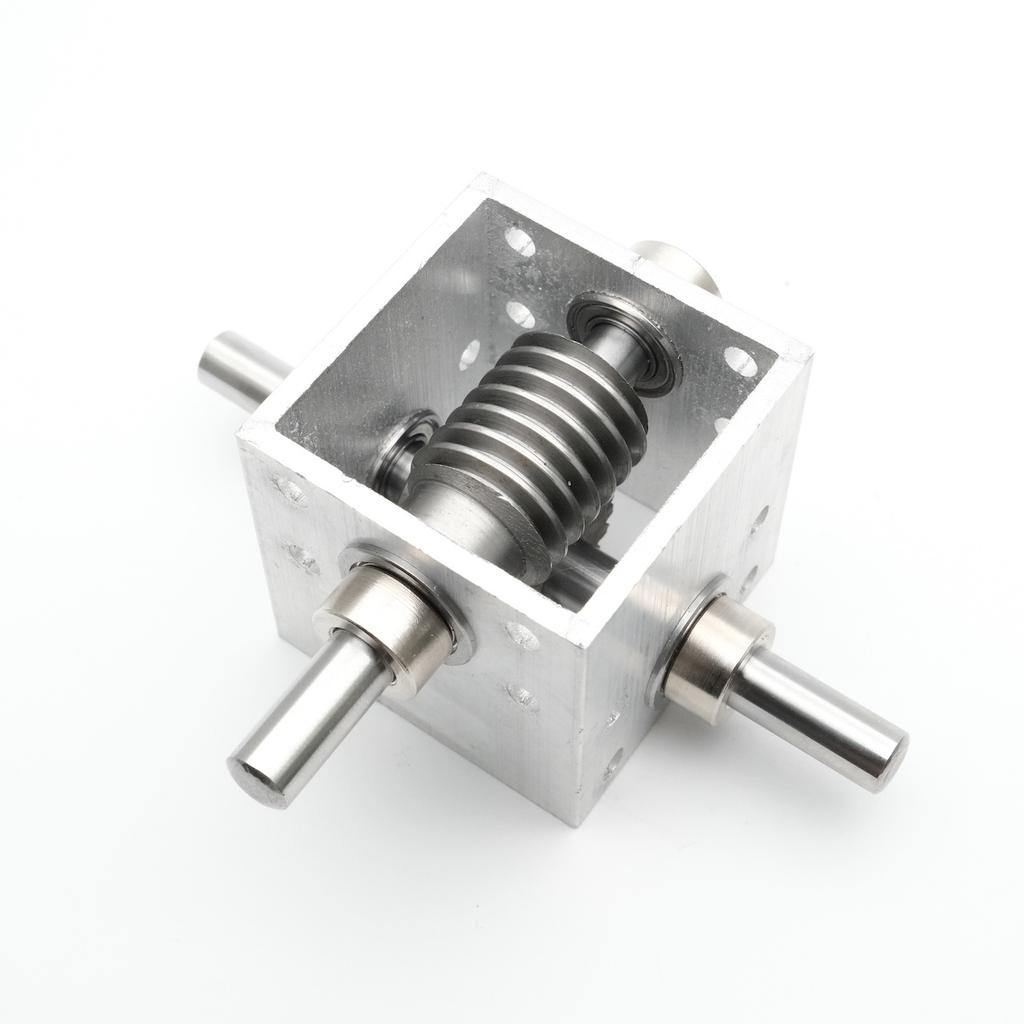 1:20 8MM High Torque Metal Gearbox Worm Gear Reducer DIY Robot Toy Car Precision Gear Ratio For Enhanced Performance