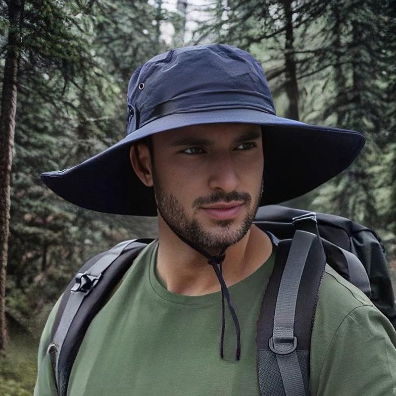 Western cowboy hat with large brim outdoor hiking fisherman hat sun shading sun protection fishing summer hiking hat